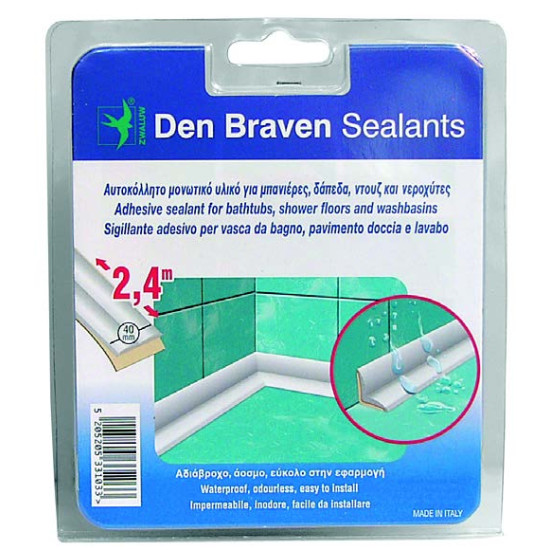 ΤΑΙΝΙΑ DEN ΜΠΑΝΙΟΥ 22ΜΜ*2.4Μ ΛΕΥΚΟ